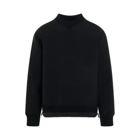 Suiting Bonding Pullover in Black