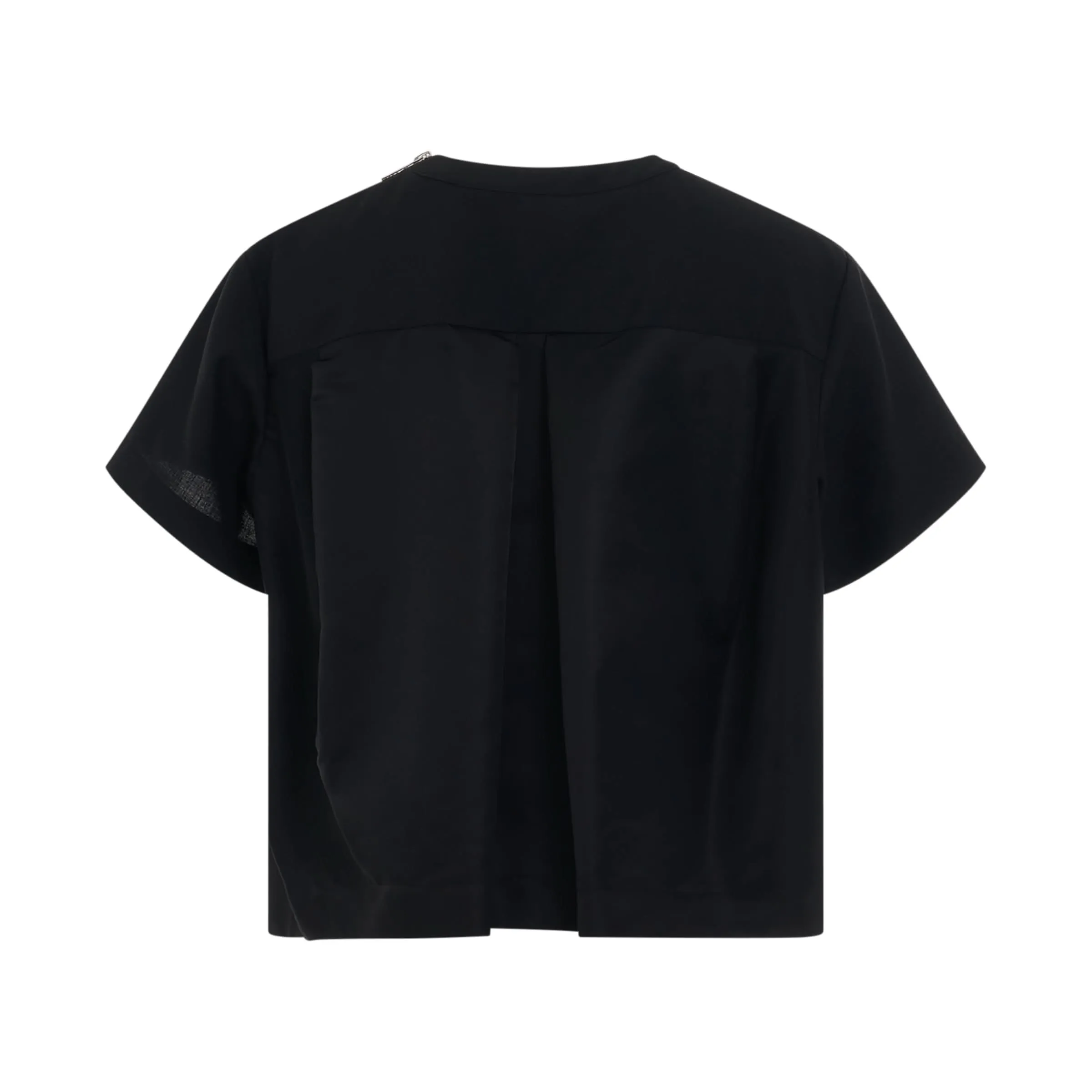 Suiting Mix Pullover in Black