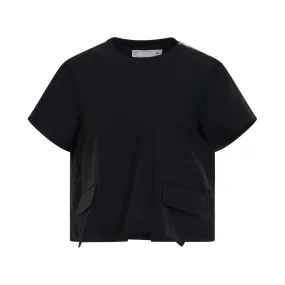 Suiting Mix Pullover in Black