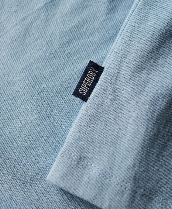 Superdry Cotton Essential Logo Embroidered T-Shirt - China Blue