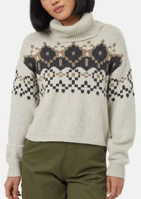Tentree Women's Highline Intarsia Turtleneck Sweater