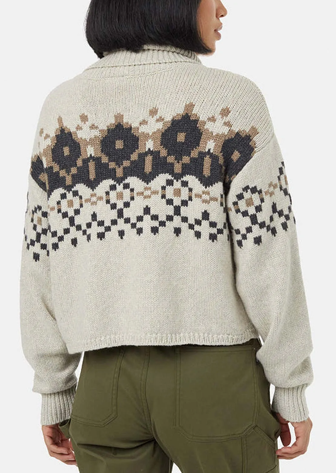 Tentree Women's Highline Intarsia Turtleneck Sweater
