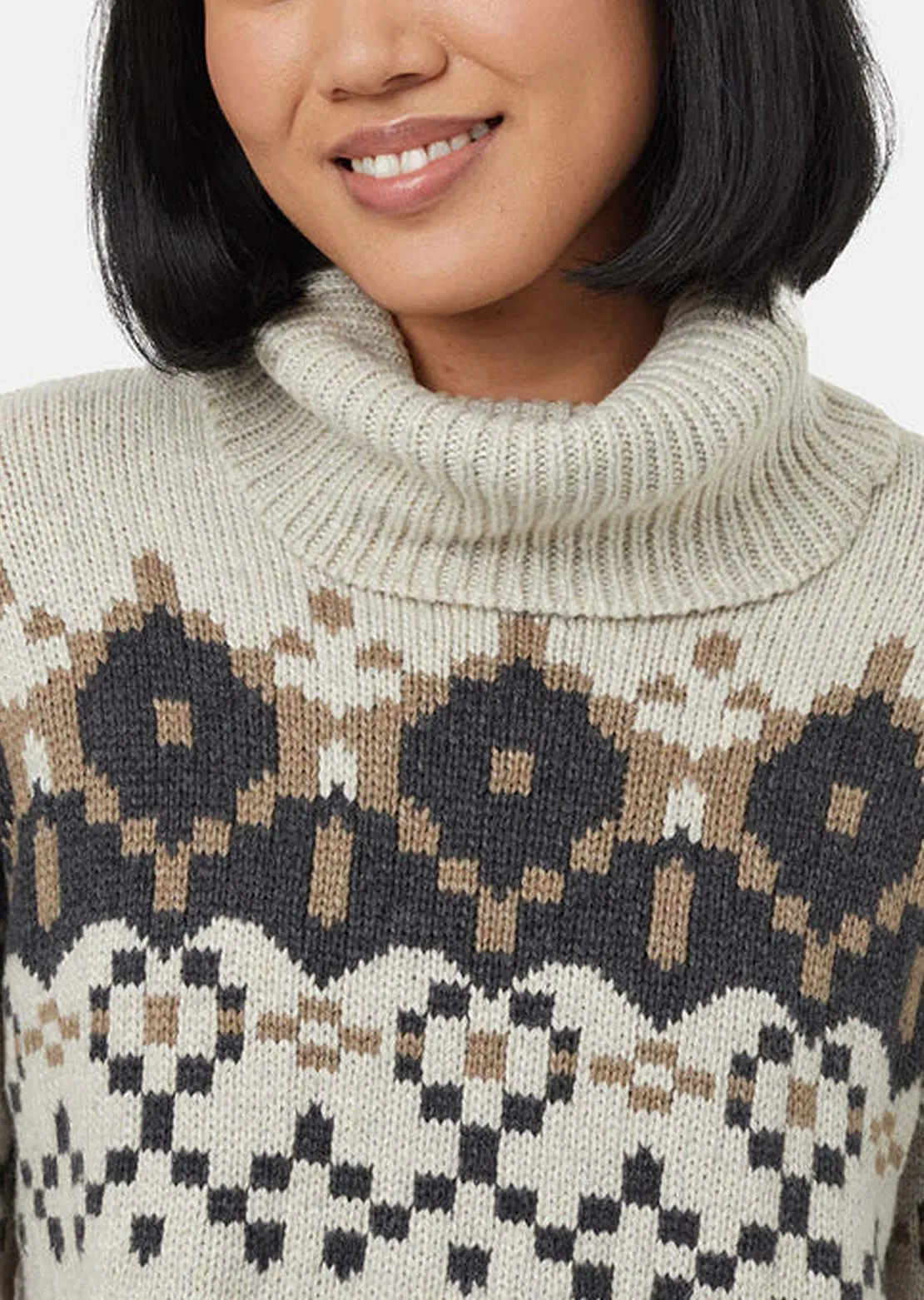 Tentree Women's Highline Intarsia Turtleneck Sweater