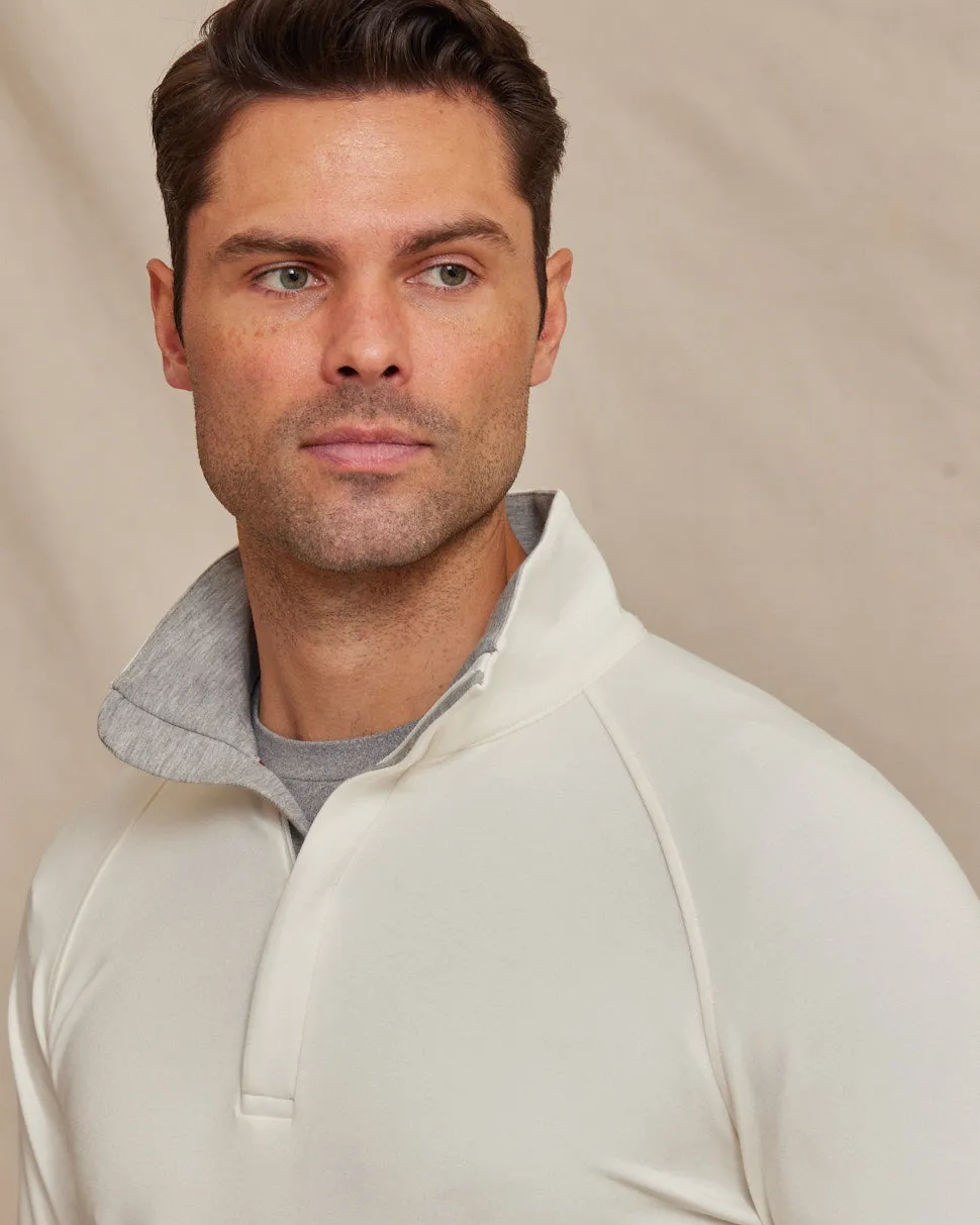 The Voyager - Performance 1/4 Zip Pullover - Ivory