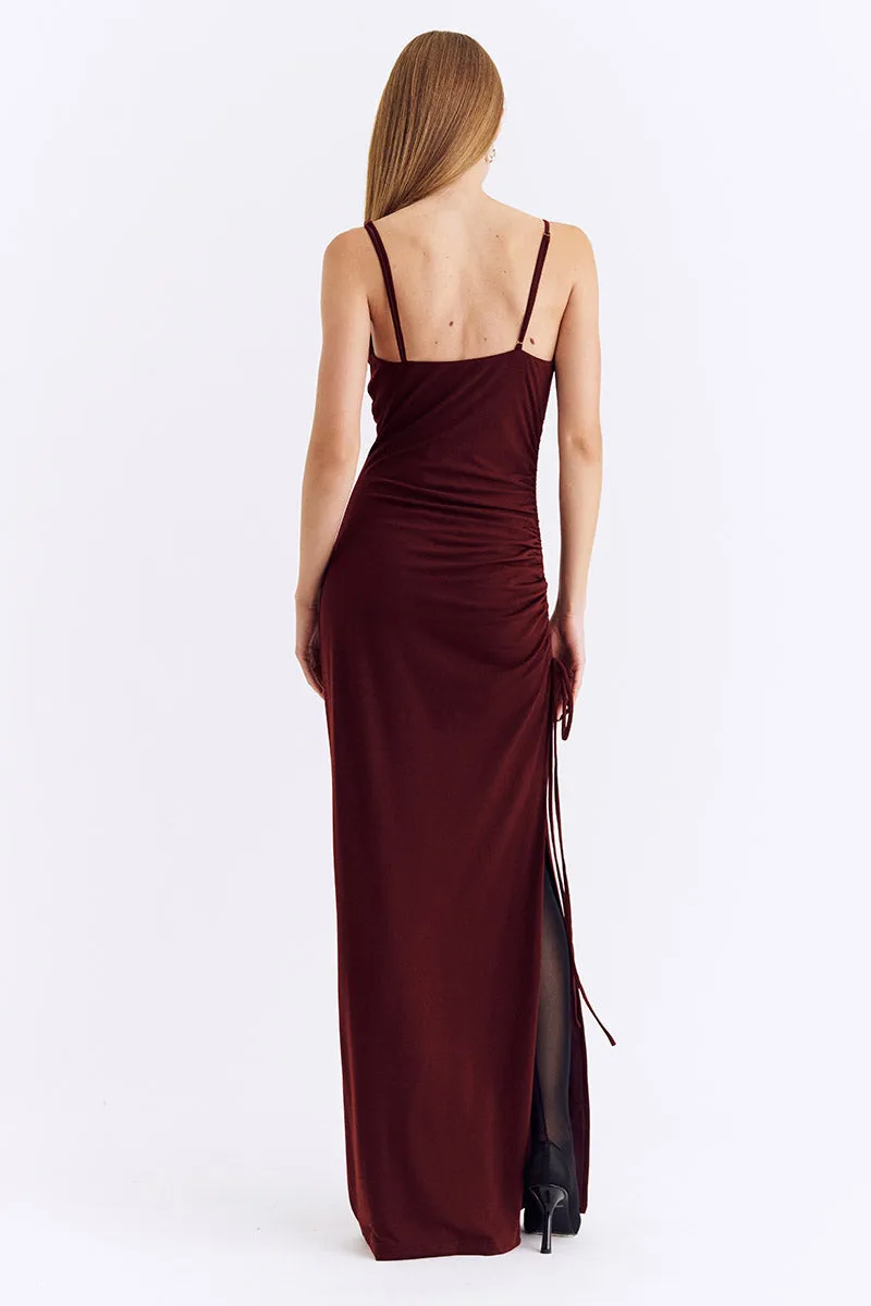 Theta Cowl Neck Maxi Dress