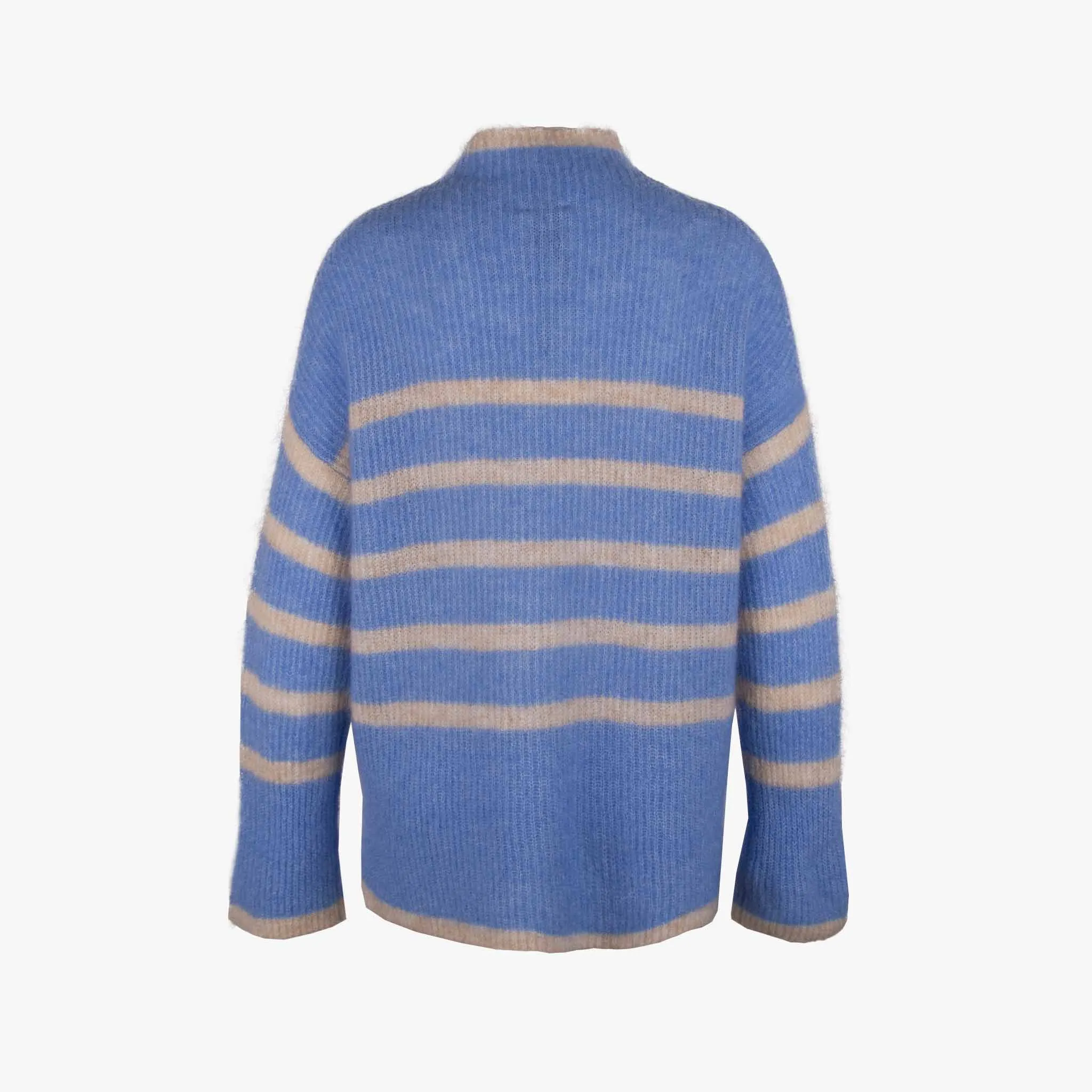 Turtle Neck Pulli Streifen