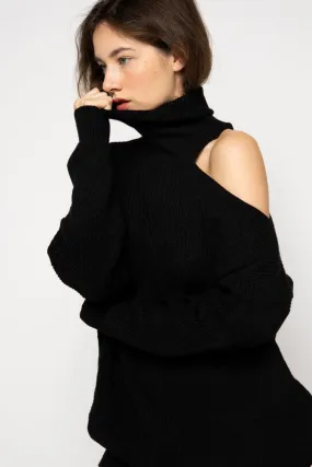 Turtleneck Cutout Sweater