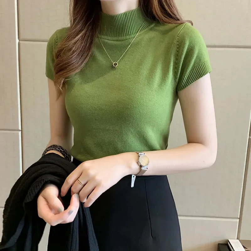 Turtleneck Knitted Shirt