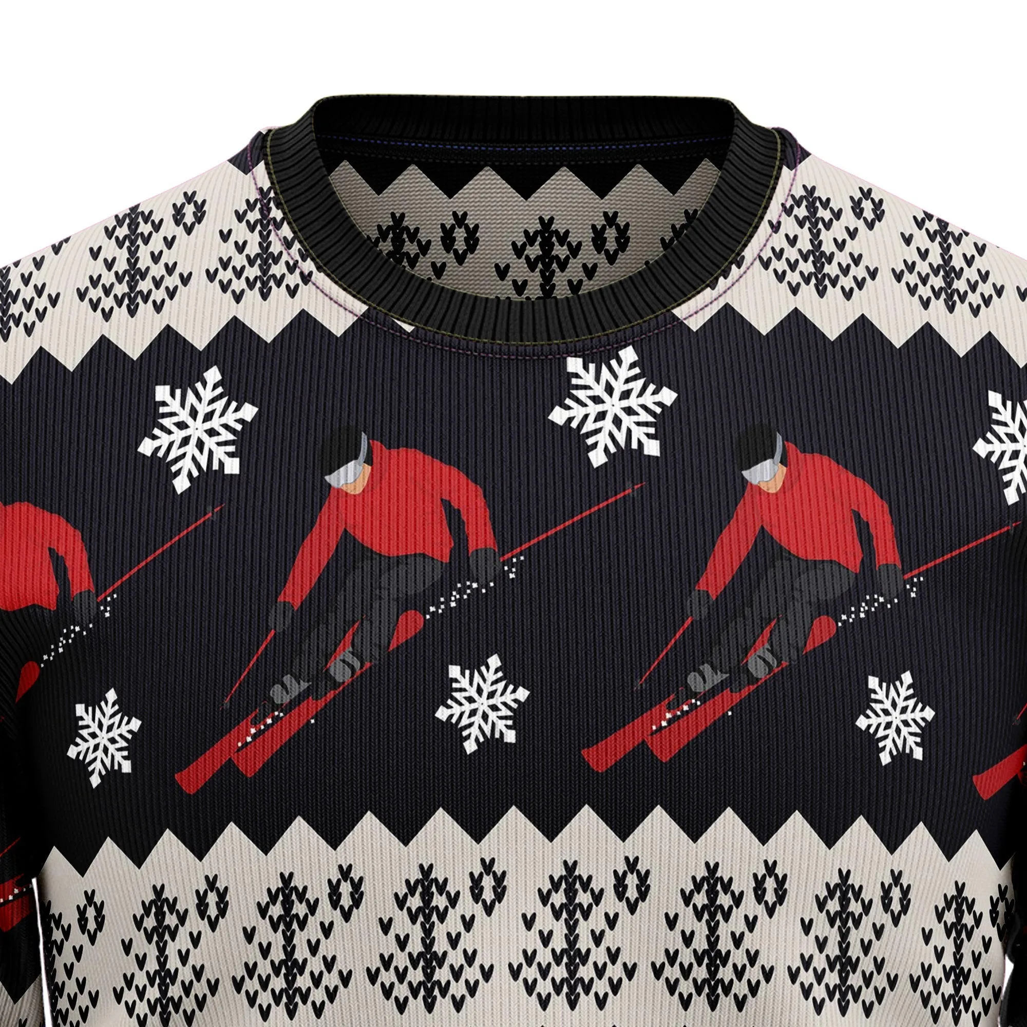 Ugly Christmas Sweater JulesRoche Cozy All-Over-Print Holiday