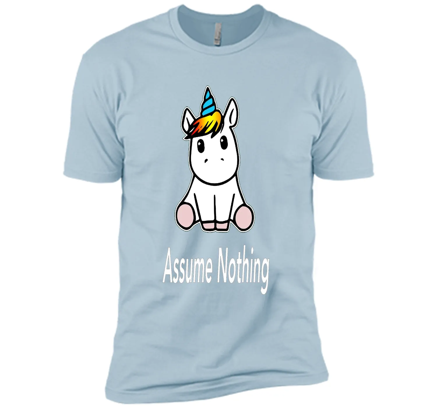 Unicorn Dab Assume Nothing Transgender Pride T-Shirt shirt
