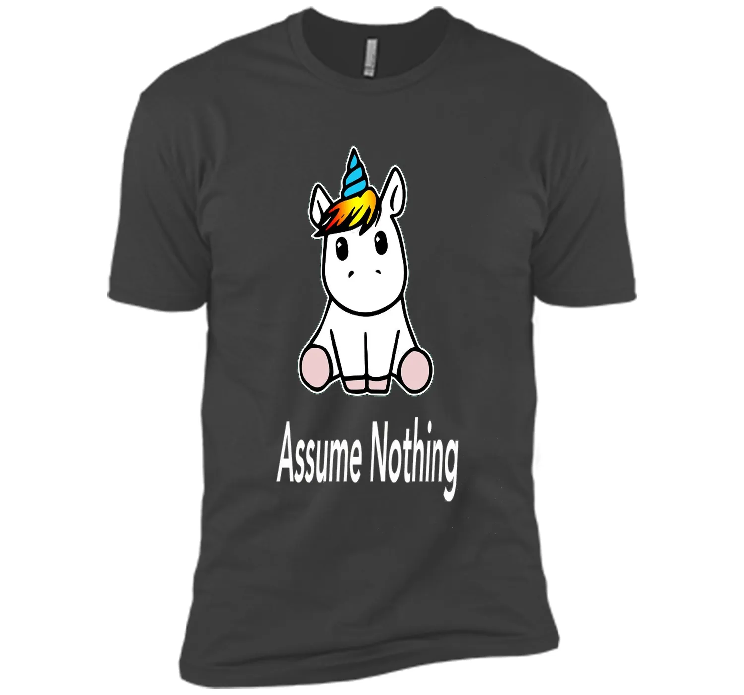 Unicorn Dab Assume Nothing Transgender Pride T-Shirt shirt