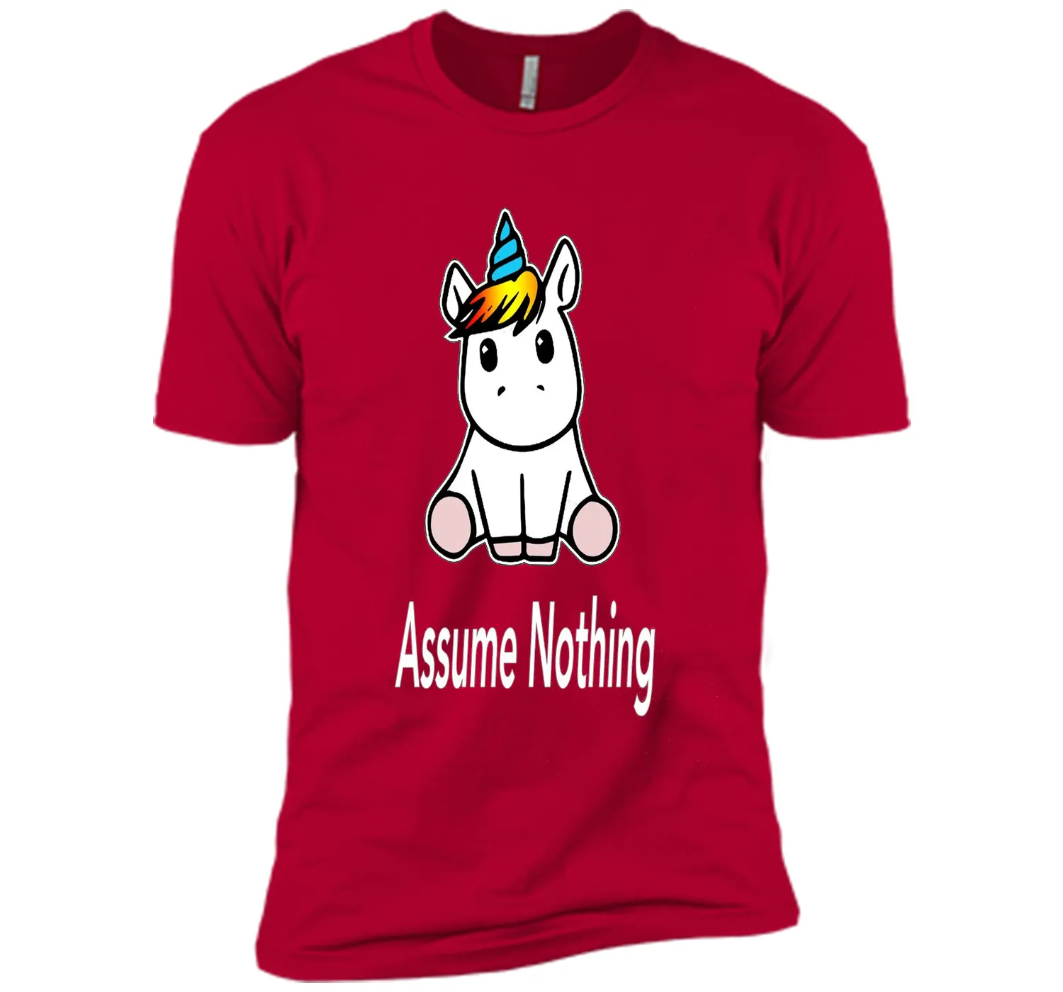 Unicorn Dab Assume Nothing Transgender Pride T-Shirt shirt