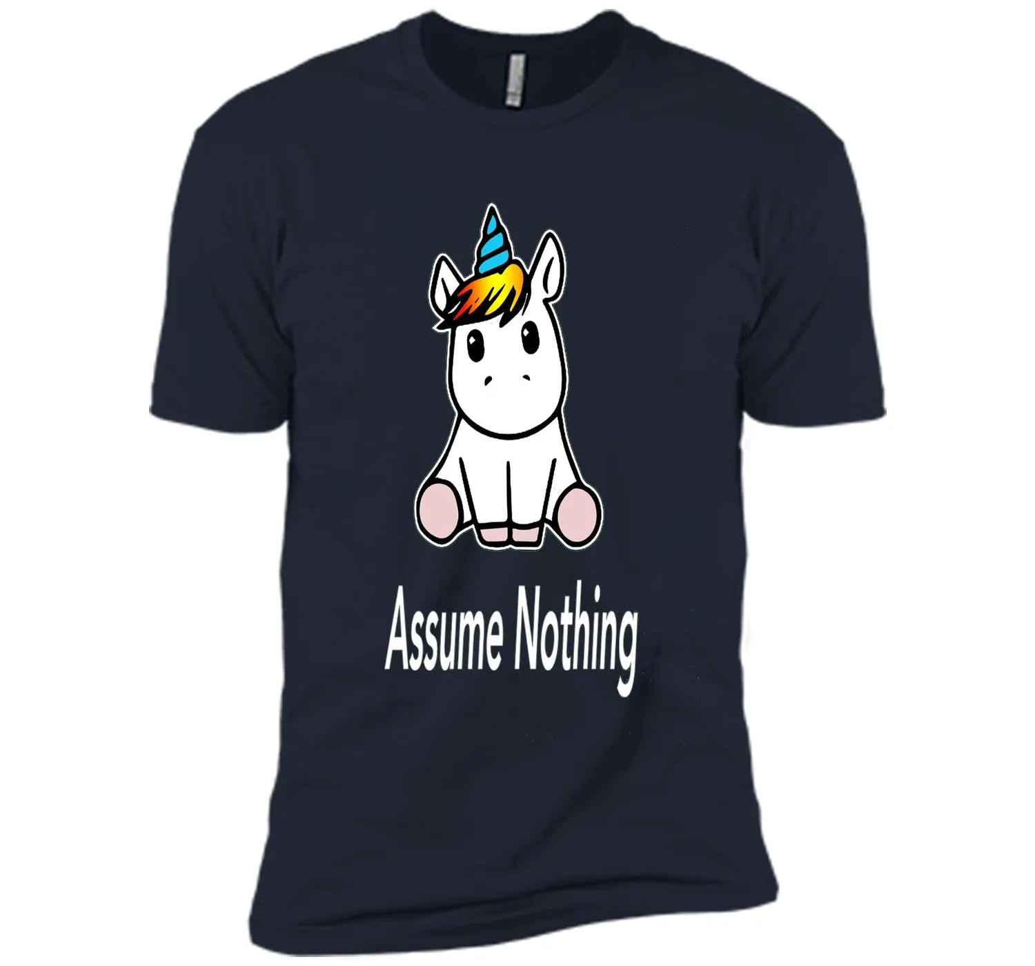 Unicorn Dab Assume Nothing Transgender Pride T-Shirt shirt