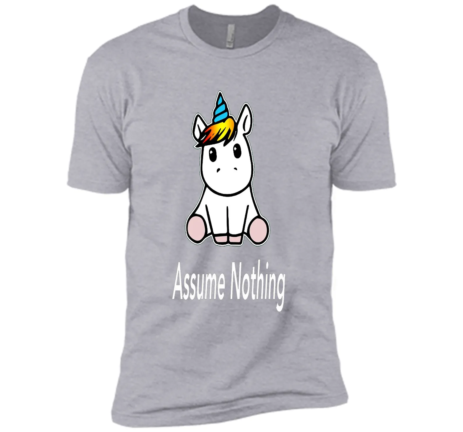 Unicorn Dab Assume Nothing Transgender Pride T-Shirt shirt