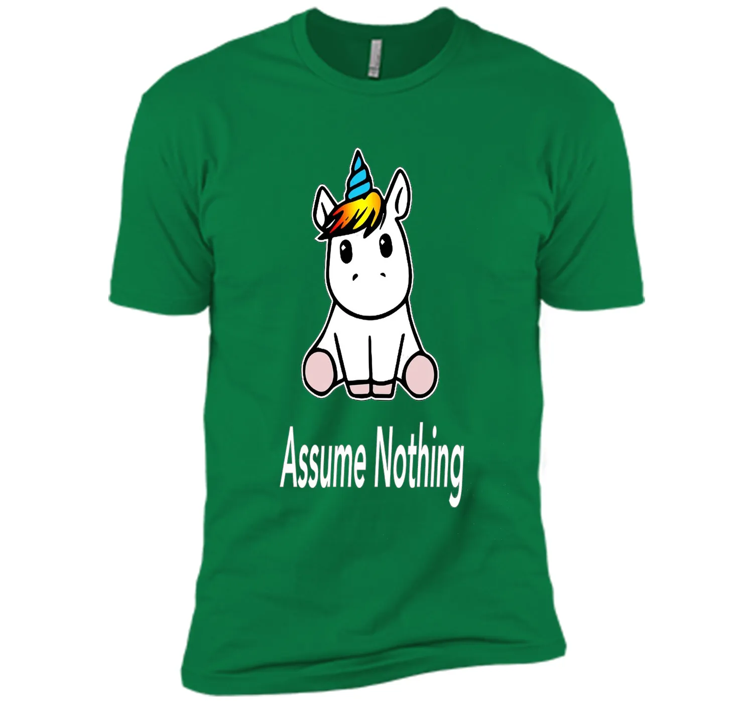 Unicorn Dab Assume Nothing Transgender Pride T-Shirt shirt