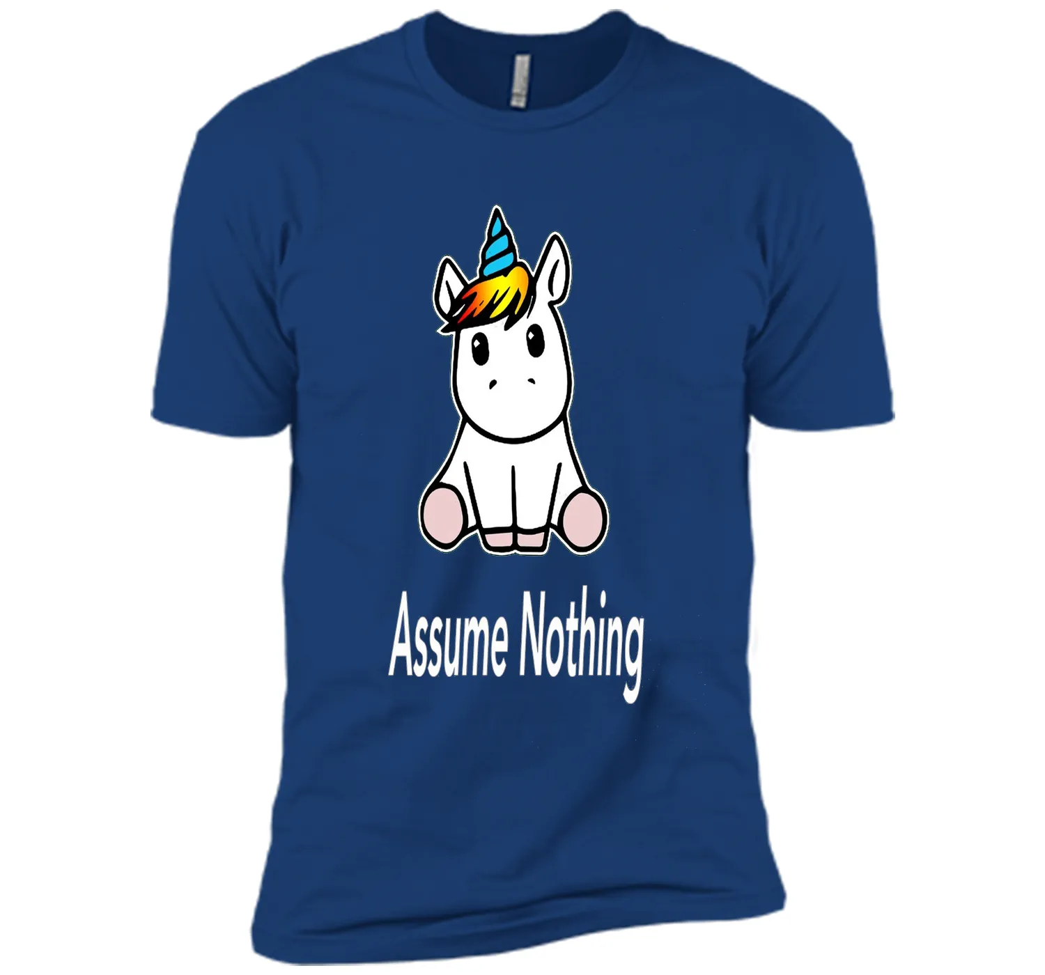 Unicorn Dab Assume Nothing Transgender Pride T-Shirt shirt