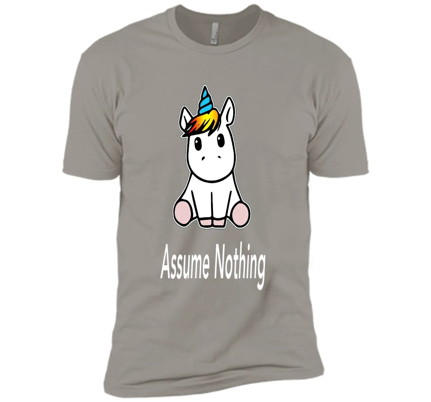 Unicorn Dab Assume Nothing Transgender Pride T-Shirt shirt
