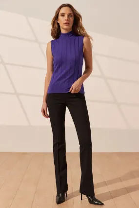 Violet Silk and Cashmere Aleyna Sleeveless Women's Knitwear