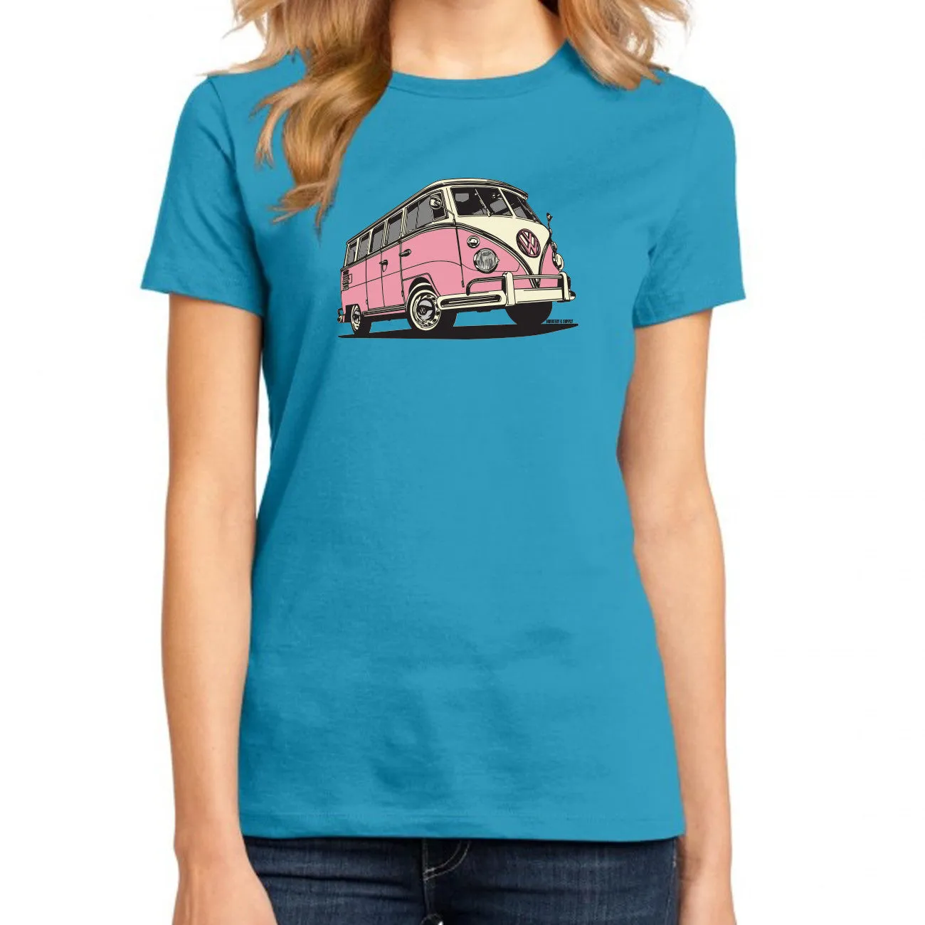 VOLKSWAGEN BUS LADIES FIT T-SHIRT