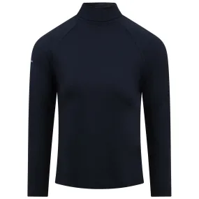 Womens Hailey Regular Fit Turtleneck Long Sleeve Polo Black - AW24