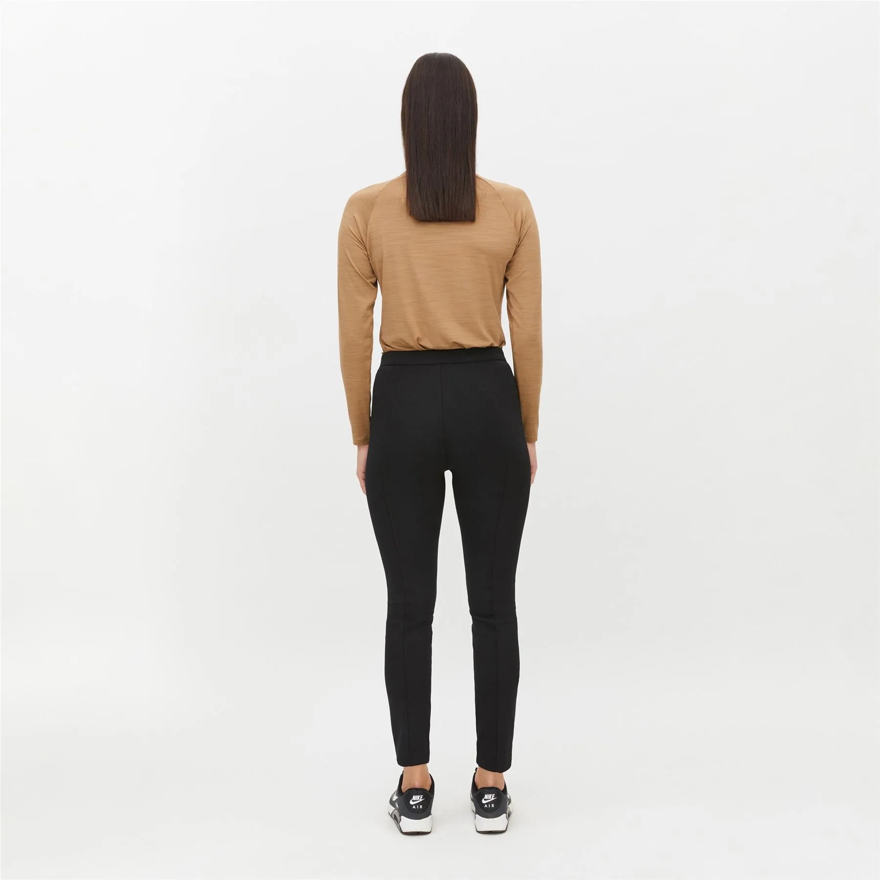 Womens Hailey Regular Fit Turtleneck Long Sleeve Polo Nougat - AW24