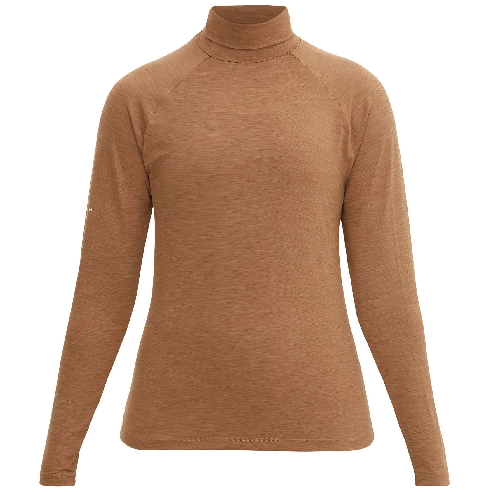 Womens Hailey Regular Fit Turtleneck Long Sleeve Polo Nougat - AW24