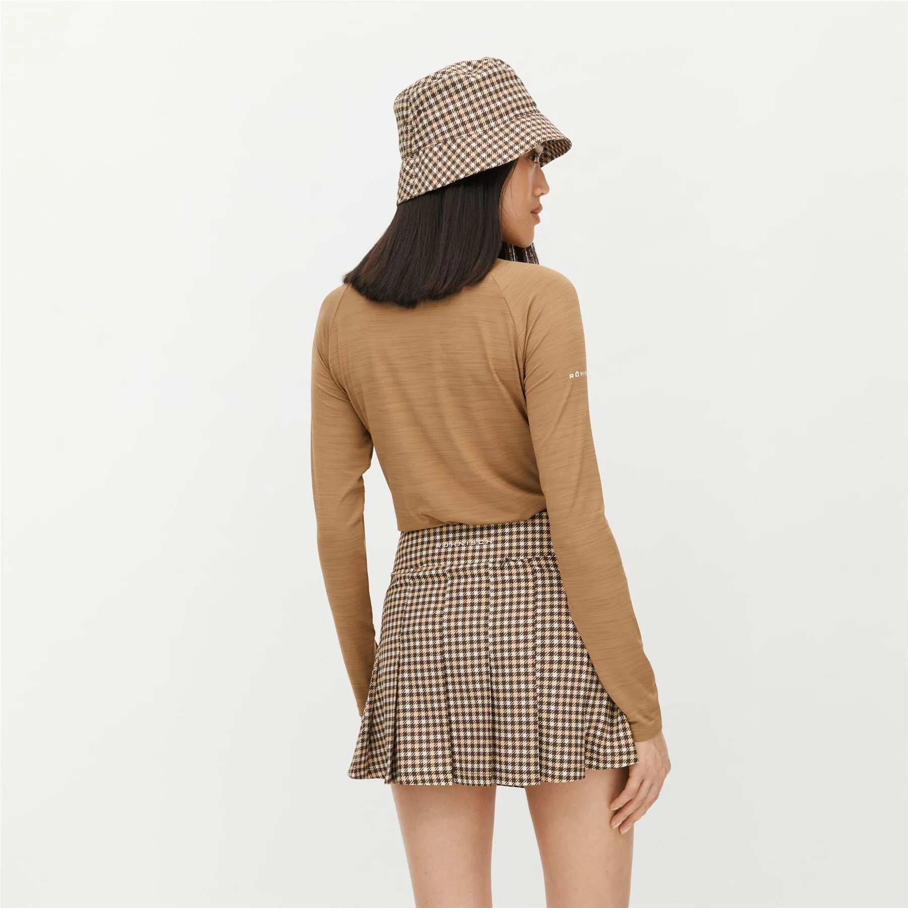 Womens Hailey Regular Fit Turtleneck Long Sleeve Polo Nougat - AW24