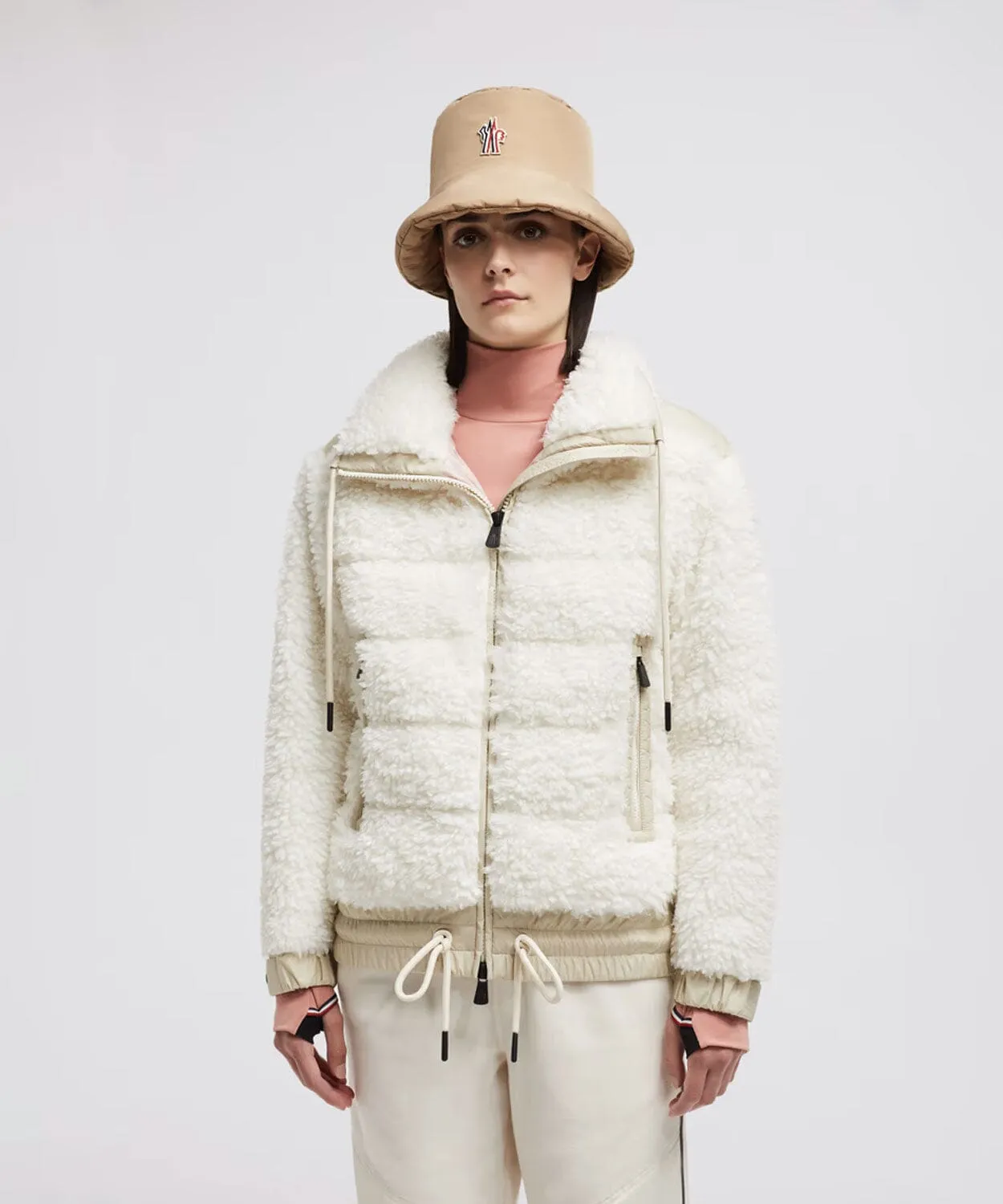 Women's Padded Teddy Zip-Up Cardigan