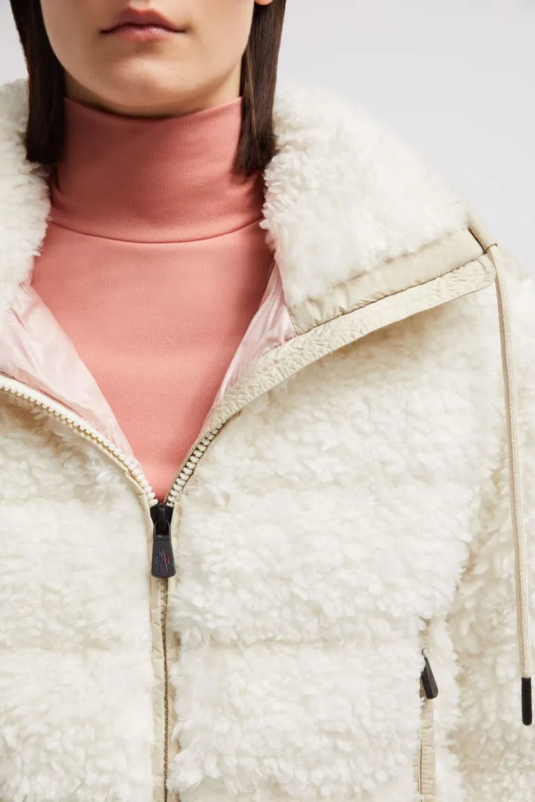 Women's Padded Teddy Zip-Up Cardigan