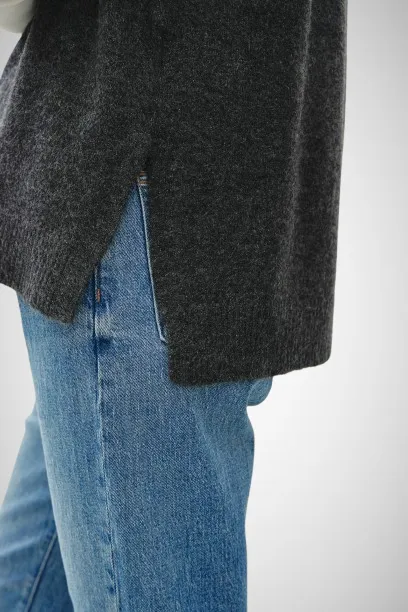 Wool Blend Turtleneck Sweater Vest