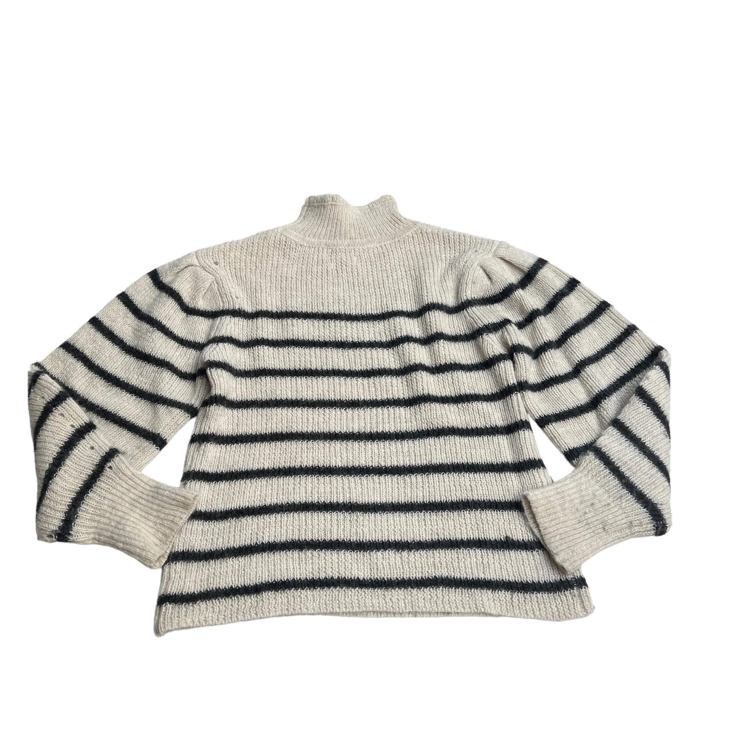 Wool Sweater w/Stripes - XS