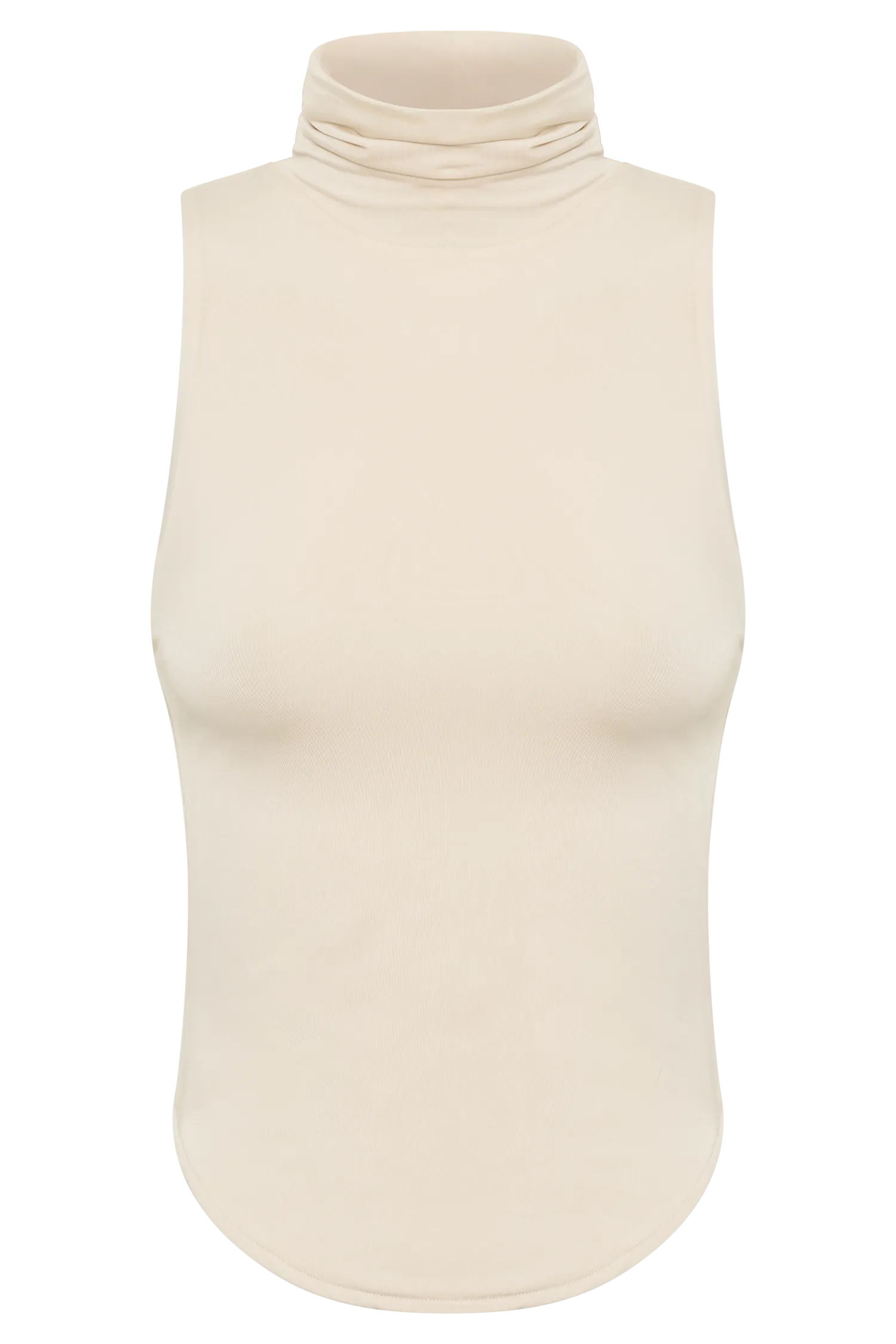 Wren Slinky Turtle Neck Top - Buttercream